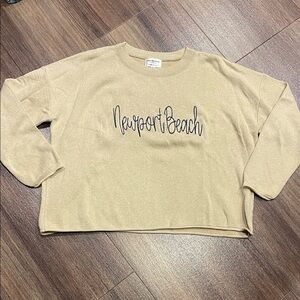 Town Pride Beige Newport Beach Sweatshirt